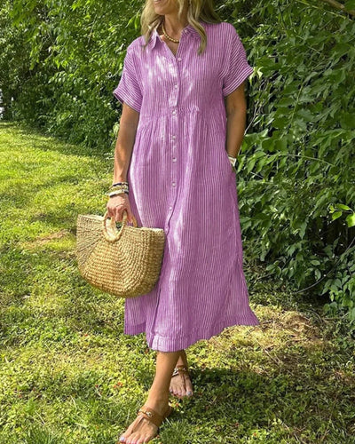 ANOREA - STYLOWA SUKIENKA W PASKI