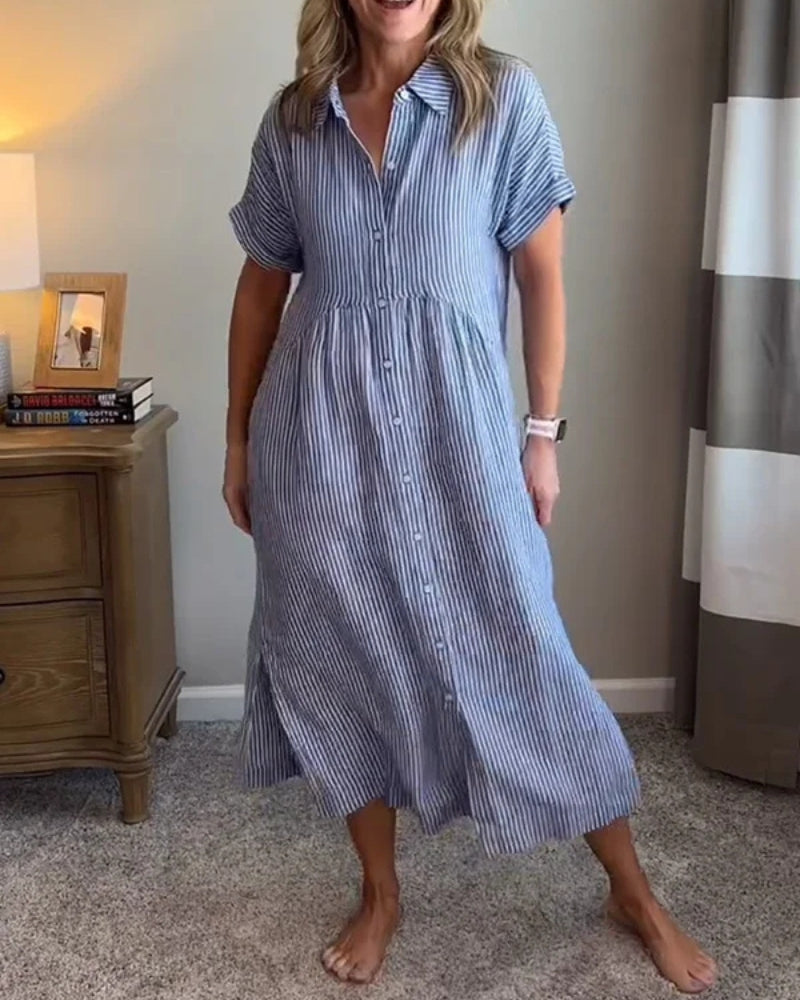 ANOREA - STYLOWA SUKIENKA W PASKI