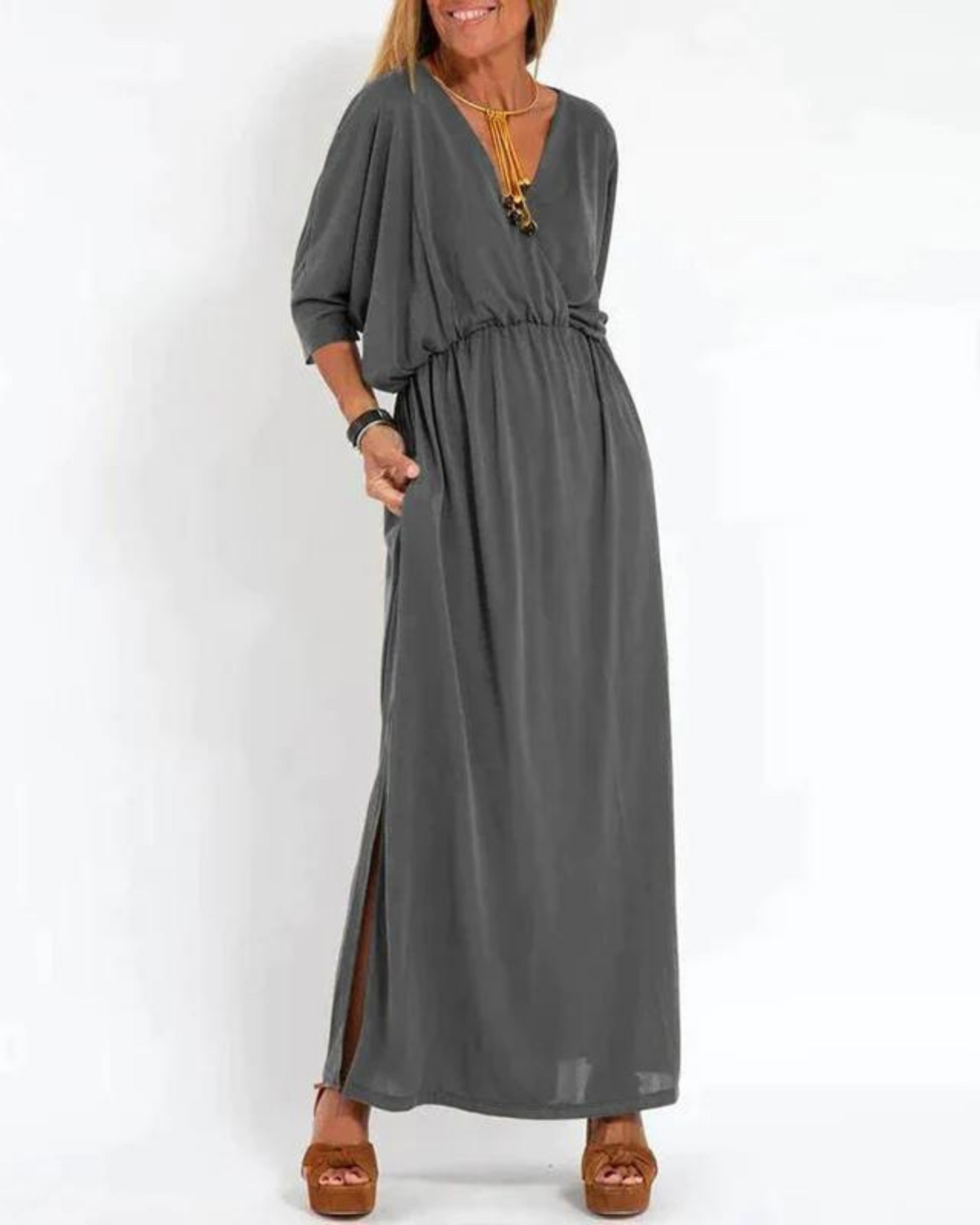 LANI - Sukienka maxi w stylu vintage