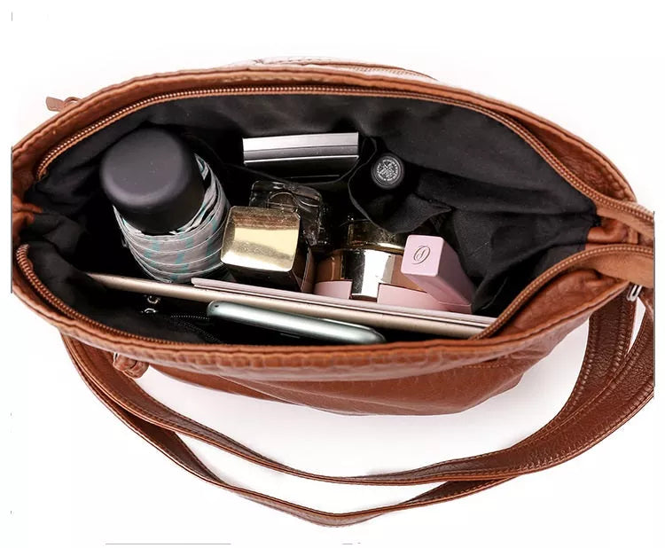 Paulina™ | Torba na ramię z miękkiej skóry