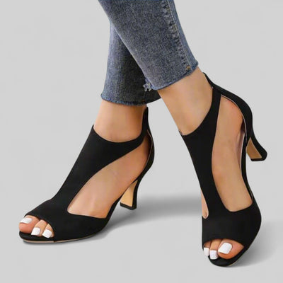 Julia™  | Premium szpilki sandały z zamkiem błyskawicznym