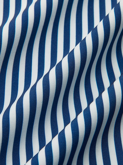 Koszulka polo z falbanami i paskami