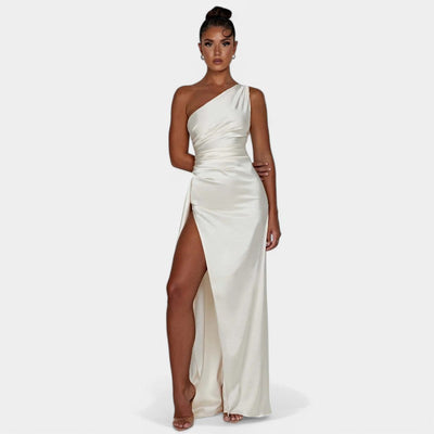 SERENYA – Luksusowa satynowa sukienka wieczorowa