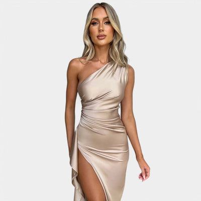 SERENYA – Luksusowa satynowa sukienka wieczorowa