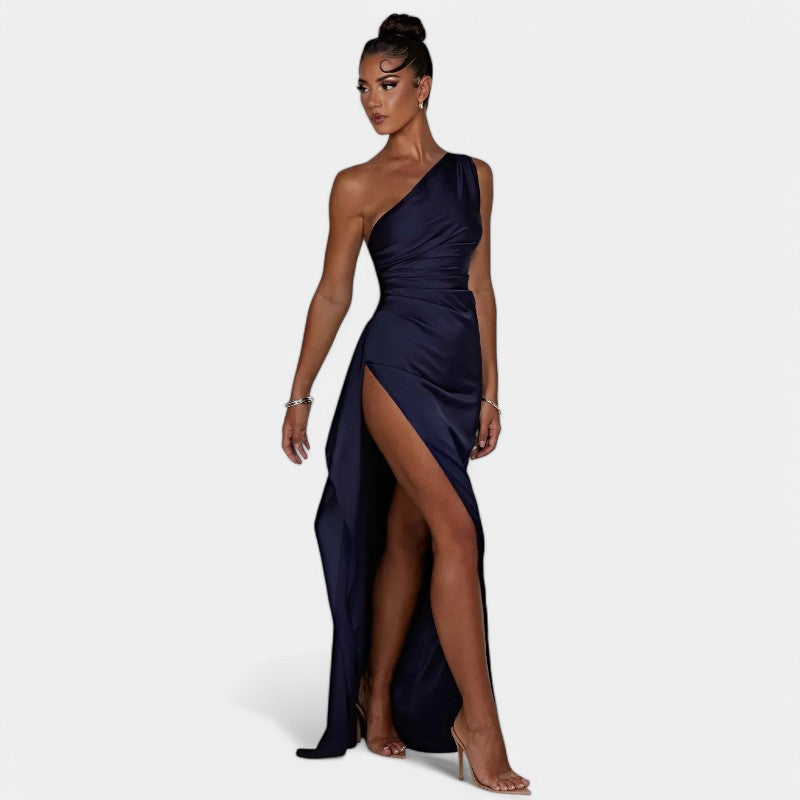 SERENYA – Luksusowa satynowa sukienka wieczorowa