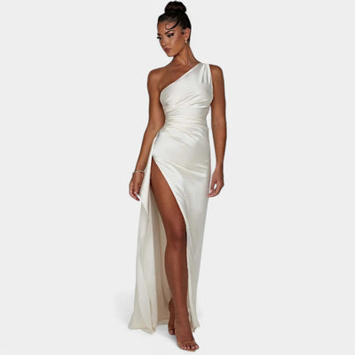 SERENYA – Luksusowa satynowa sukienka wieczorowa