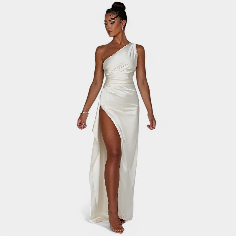 SERENYA – Luksusowa satynowa sukienka wieczorowa