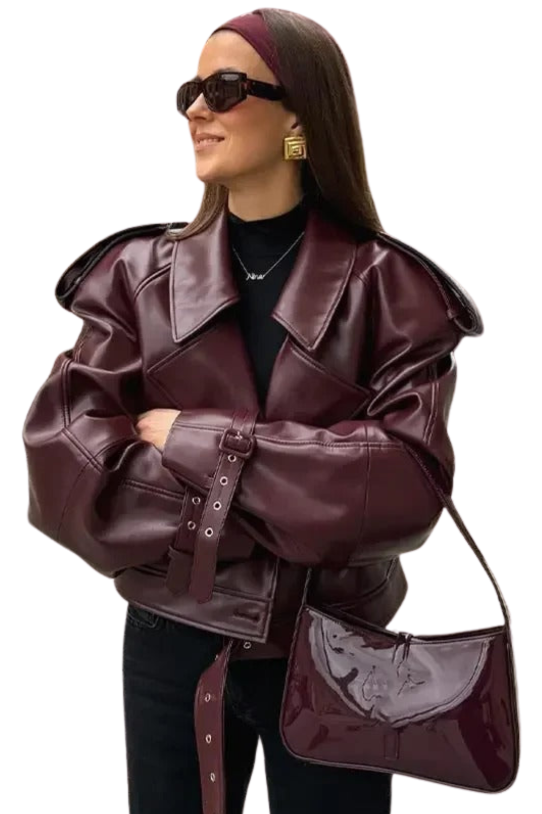 VALERINA™ – Ponadczasowa Skórzana Jesienna Kurtka dla Nowoczesnej Kobiety