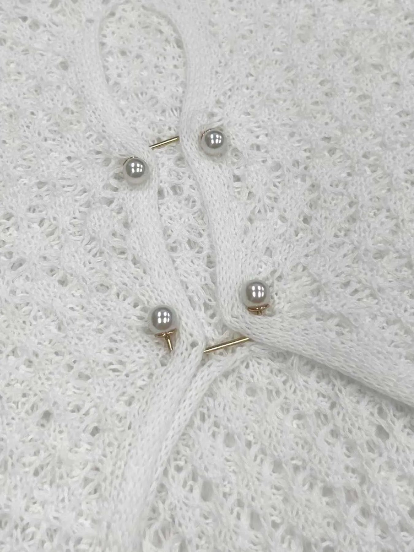 NILA - Przezroczysta Sukienka Biała