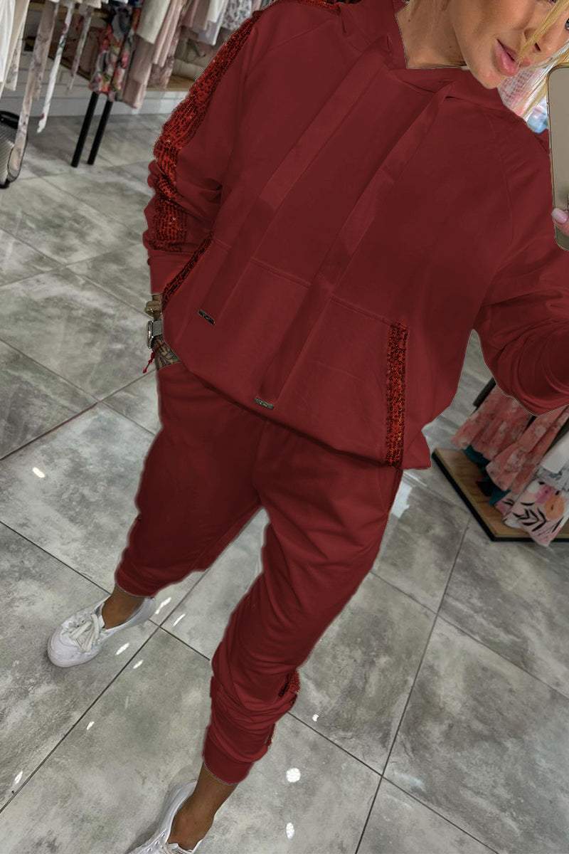 Aleksandra – Jesienny zestaw z połyskiem i komfortem