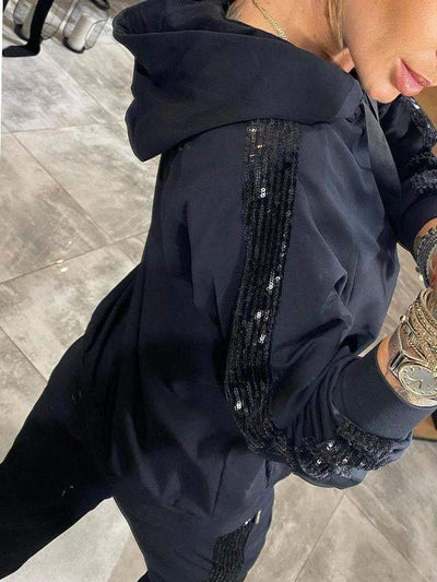 Aleksandra – Jesienny zestaw z połyskiem i komfortem