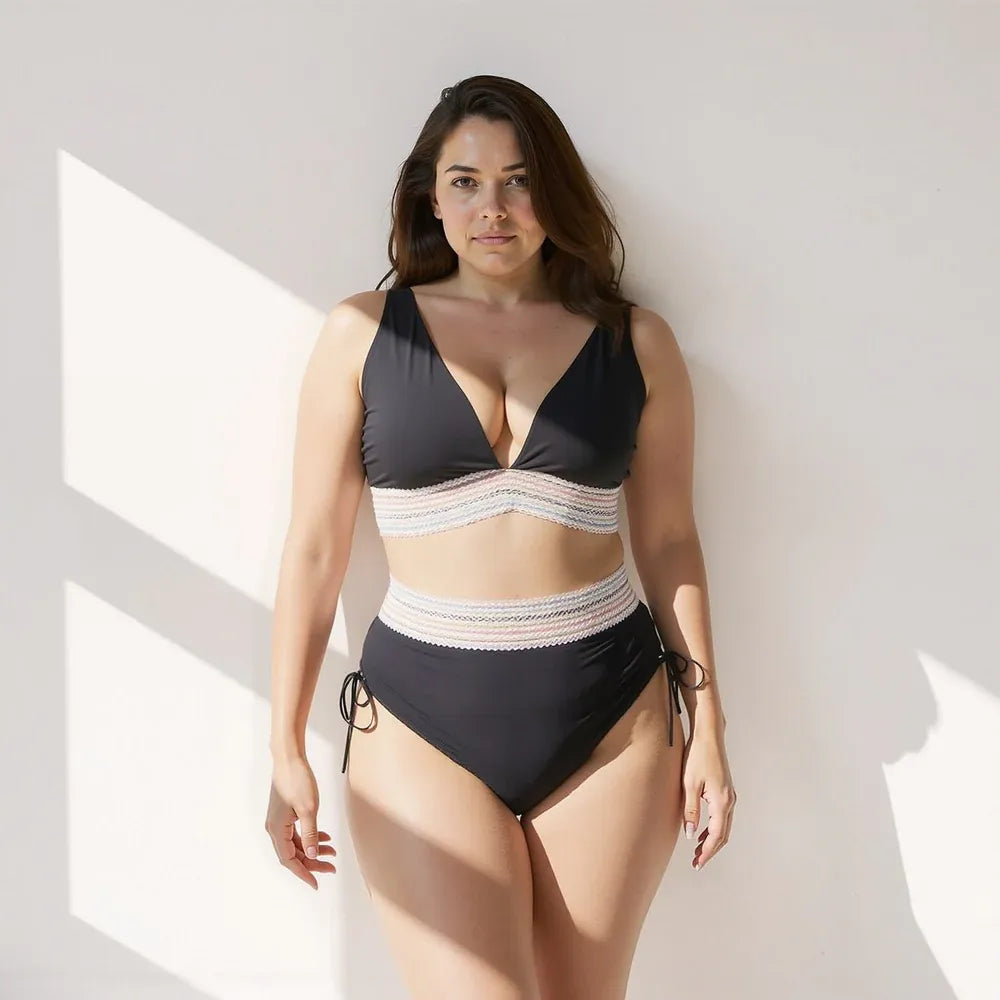 Noa – Bikini z Wysokim Stanem z Pasem Modelującym